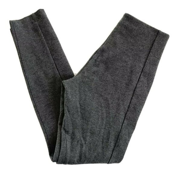 Lysse Women's Size Small Seamed Ponte Pull On Charcoal Gray Leggings - Picture 1 of 8